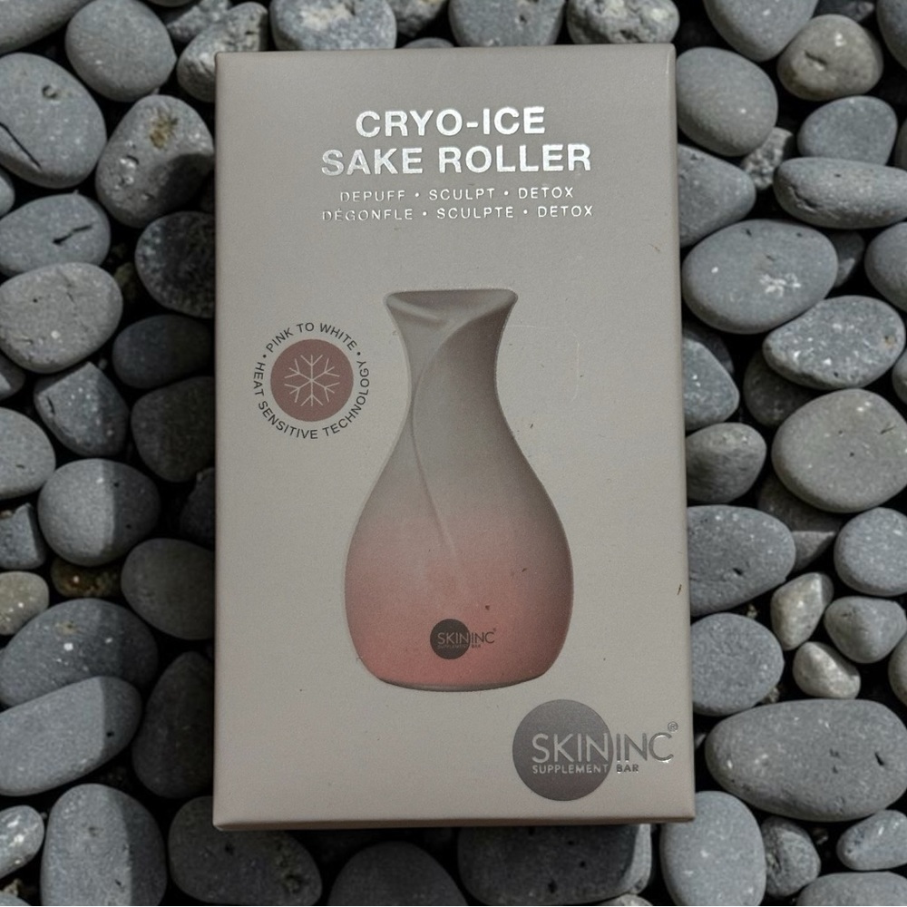 Skin Inc. Cryo-Ice Sake Roller - Pink Cooling Facial Sculpting Tool (NewInBox)